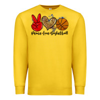 Lemon peace love basketball Premium Sweatshirt - Zillion Design Studio