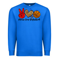True Royal peace love basketball Premium Sweatshirt - Zillion Design Studio