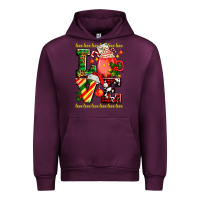 Mauve Wine love with coffee cup and christmas lights Urban Hoodie - AdoDesignShop