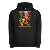 Pigment Black love with coffee cup and christmas lights Urban Hoodie - AdoDesignShop
