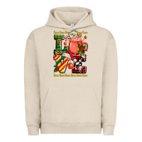 Pigment French Oak love with coffee cup and christmas lights Urban Hoodie - AdoDesignShop