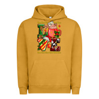 Pigment Peanut Butter love with coffee cup and christmas lights Urban Hoodie - AdoDesignShop