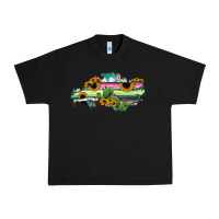 Black North Carolina Map Sunflower Cactus Serape Urban Heavy Tee - RanaPortraitStore