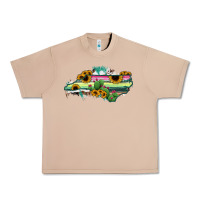 Burro North Carolina Map Sunflower Cactus Serape Urban Heavy Tee - RanaPortraitStore