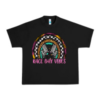 Black race day vibes rainbow Urban Heavy Tee - Artiststas