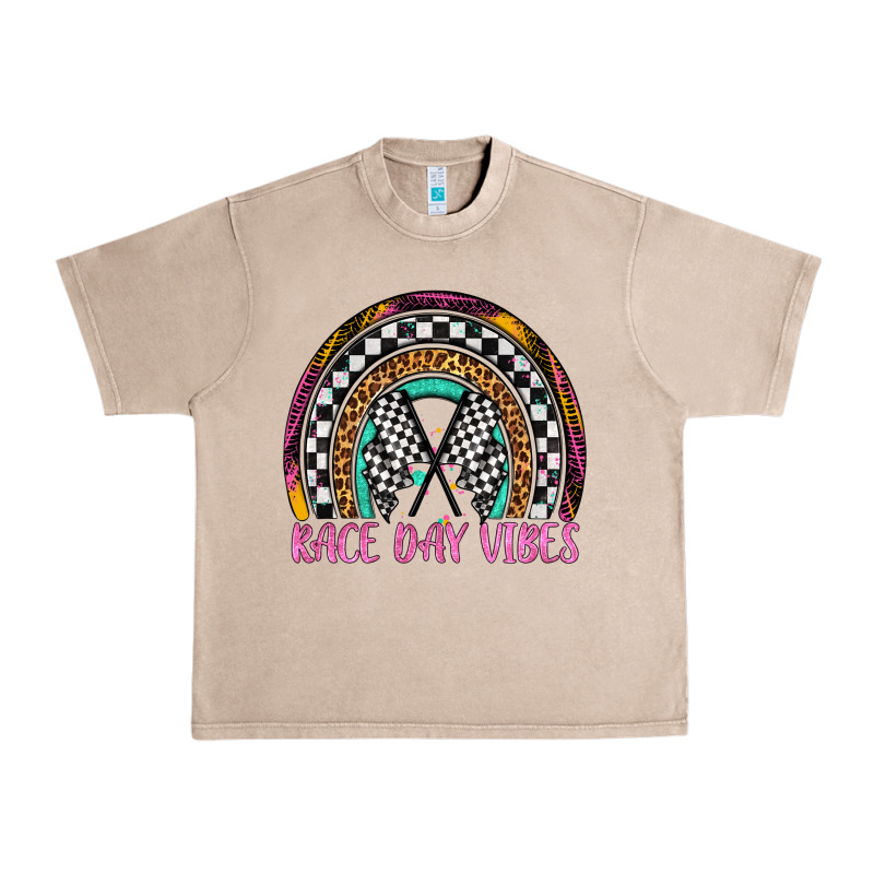 Race Day Vibes Rainbow Urban Heavy Tee by Artiststas | Teevron