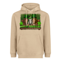 Mushroom happy st. patricks day horses with leprechaun Heavyweight Hoodie - RanaPortraitStore