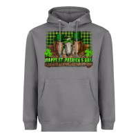 Storm happy st. patricks day horses with leprechaun Heavyweight Hoodie - RanaPortraitStore