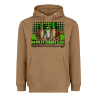 Toasted Coconut happy st. patricks day horses with leprechaun Heavyweight Hoodie - RanaPortraitStore