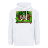 Happy St. Patricks Day Horses With Leprechaun Heavyweight Hoodie | Teevron
