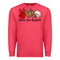 Cardinal peace love baseball Premium Sweatshirt - Zillion Design Studio