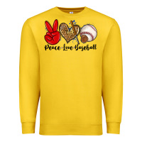 Lemon peace love baseball Premium Sweatshirt - Zillion Design Studio