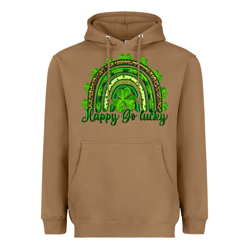 St. Patricks Day Happy Go Lucky Heavyweight Hoodie by RanaPortraitStore | Teevron