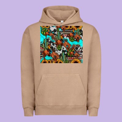 Rodeo Cowboy Tumbler Urban Hoodie Designed By Jahusdesignshop
