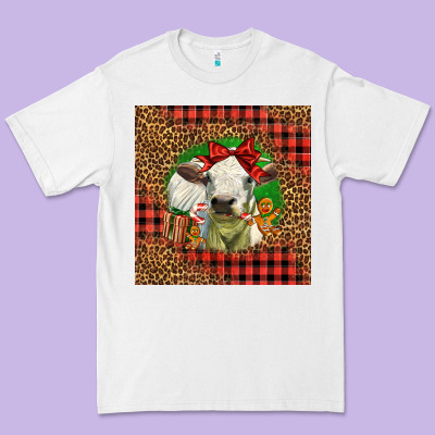 Cute Baby Calf Christmas Premium Tee Designed By Lillyallendesigns