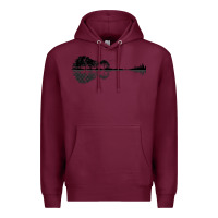 Burgundy Nature Guitar Premium Hoodie - Bettercallsaul