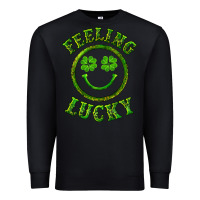 Black feeling lucky with leopard Premium Sweatshirt - RanaPortraitStore