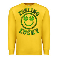 Lemon feeling lucky with leopard Premium Sweatshirt - RanaPortraitStore