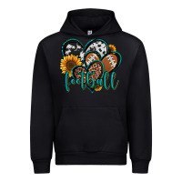Black football hearts Urban Hoodie - Jasminsmagicworld