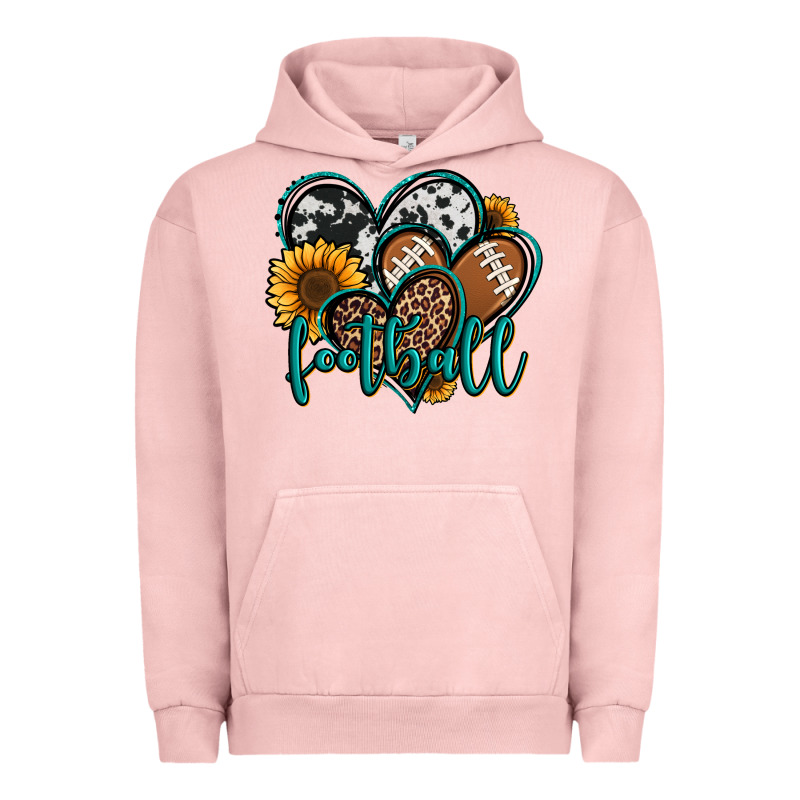 Football Hearts Urban Hoodie by Jasminsmagicworld | Teevron