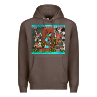 Coffee easter bunny's leopard cowhide cactus Premium Hoodie - JahusDesignShop