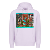 Lilac easter bunny's leopard cowhide cactus Premium Hoodie - JahusDesignShop