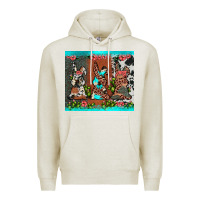 Oatmeal Heather easter bunny's leopard cowhide cactus Premium Hoodie - JahusDesignShop