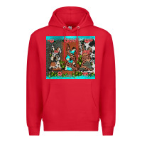 Red easter bunny's leopard cowhide cactus Premium Hoodie - JahusDesignShop
