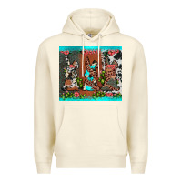Sandshell easter bunny's leopard cowhide cactus Premium Hoodie - JahusDesignShop