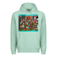 Seafoam easter bunny's leopard cowhide cactus Premium Hoodie - JahusDesignShop