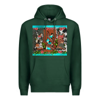 Sports Green easter bunny's leopard cowhide cactus Premium Hoodie - JahusDesignShop