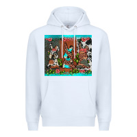 White easter bunny's leopard cowhide cactus Premium Hoodie - JahusDesignShop