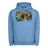 Pigment Pebble Blue joy with roaster Urban Hoodie - AdoDesignShop