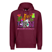 Burgundy mardi gras lpn licensed practical nurse Premium Hoodie - AdoDesignShop