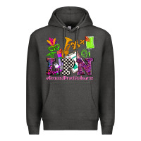 Charcoal Heather mardi gras lpn licensed practical nurse Premium Hoodie - AdoDesignShop