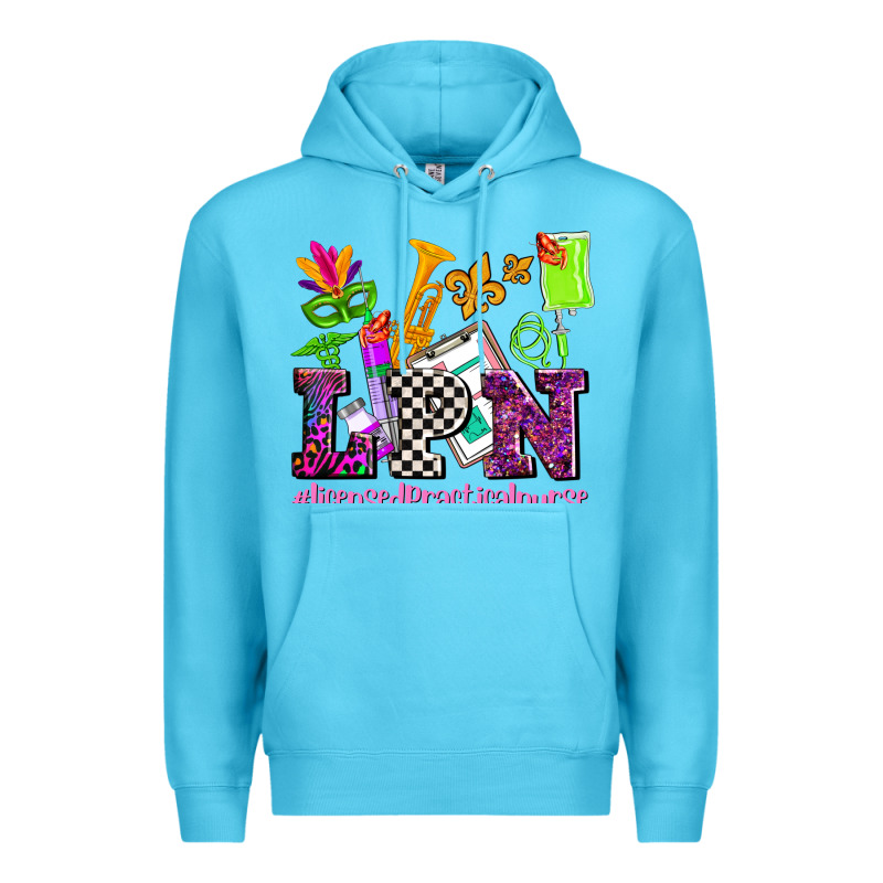 Mardi Gras Lpn Licensed Practical Nurse Premium Hoodie by AdoDesignShop | Teevron