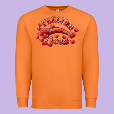 Feeling Loved Valentine's Day Premium Sweatshirt Designed By Ranaportraitstore
