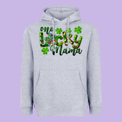 Heavyweight Hoodie st. patricks day one lucky mama