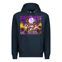 Navy stay witchy tumbler Premium Hoodie - BundleAndBundleShop