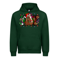 Forest Green joy and horse Christmas Urban Hoodie - AdoDesignShop