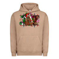 Pigment Burro joy and horse Christmas Urban Hoodie - AdoDesignShop