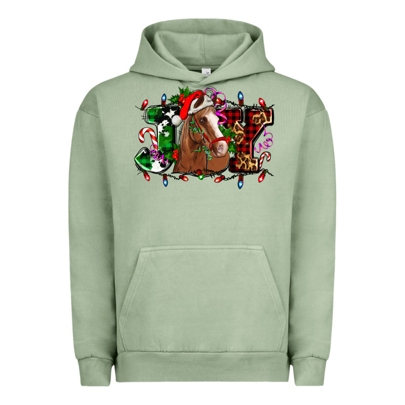 Joy And Horse Christmas Urban Hoodie by AdoDesignShop | Teevron
