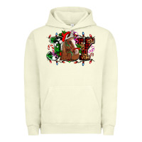 Pigment Pistachio joy and horse Christmas Urban Hoodie - AdoDesignShop