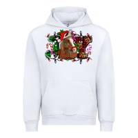 White joy and horse Christmas Urban Hoodie - AdoDesignShop