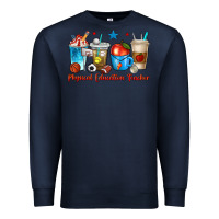Navy physical education teacher coffee cups Premium Sweatshirt - texasbilliewilder