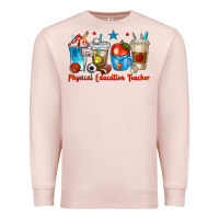 Pale Pink physical education teacher coffee cups Premium Sweatshirt - texasbilliewilder