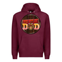 Burgundy firefighter coasters Premium Hoodie - AdoDesignShop