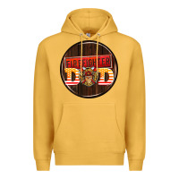 Mustard firefighter coasters Premium Hoodie - AdoDesignShop