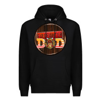 Black firefighter coasters Premium Hoodie - AdoDesignShop