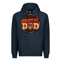 Navy firefighter coasters Premium Hoodie - AdoDesignShop